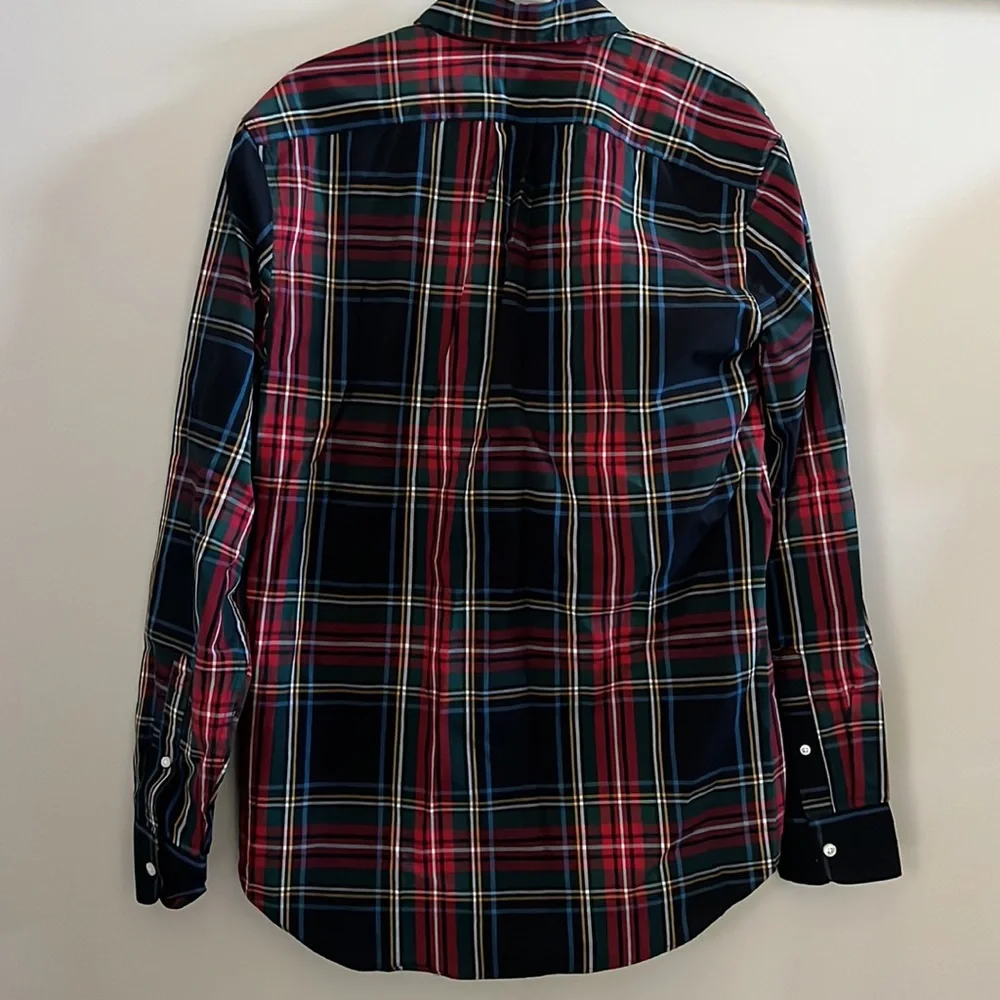 NWT J Crew Classic Fit Secret Wash Button Down Cotton Shirt in Plaid | S